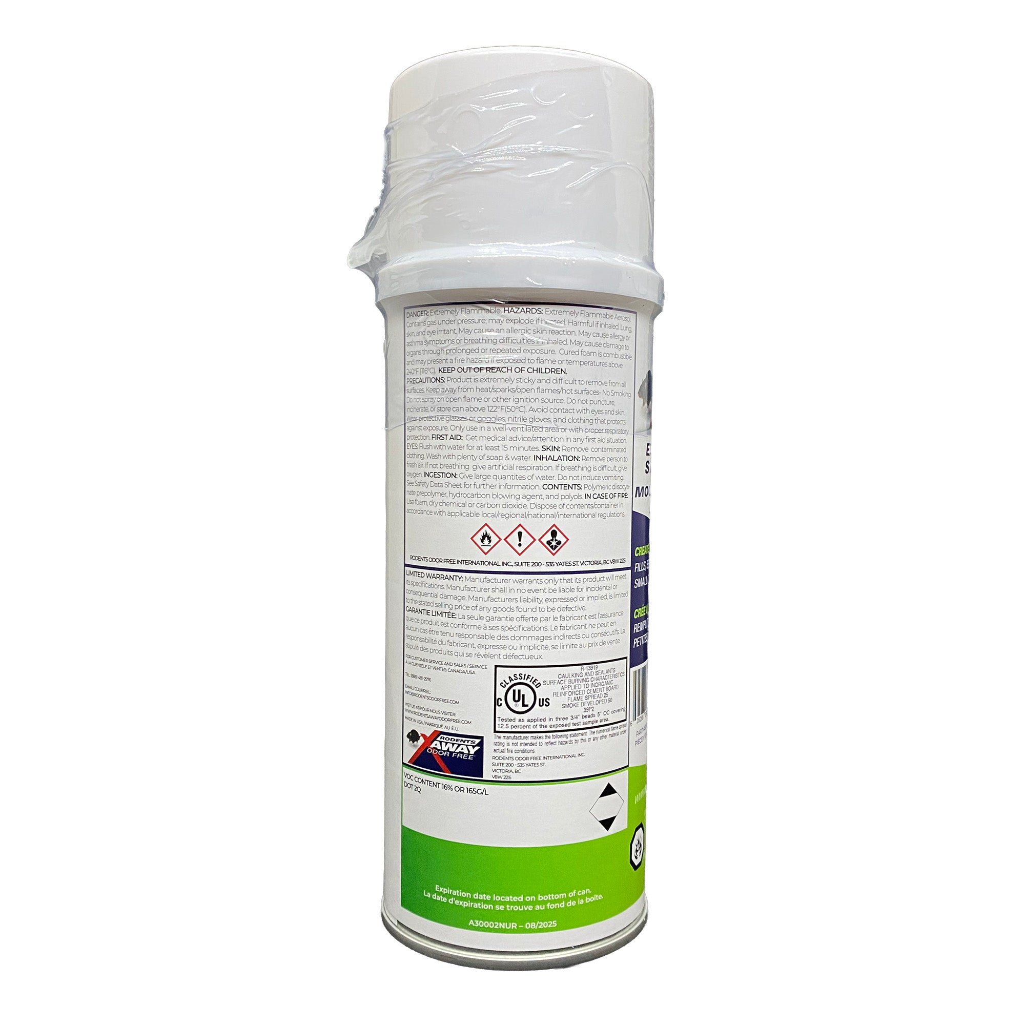 Rodents Away Odor Free, Expandable Straw Foam, 340 g (12 oz.)