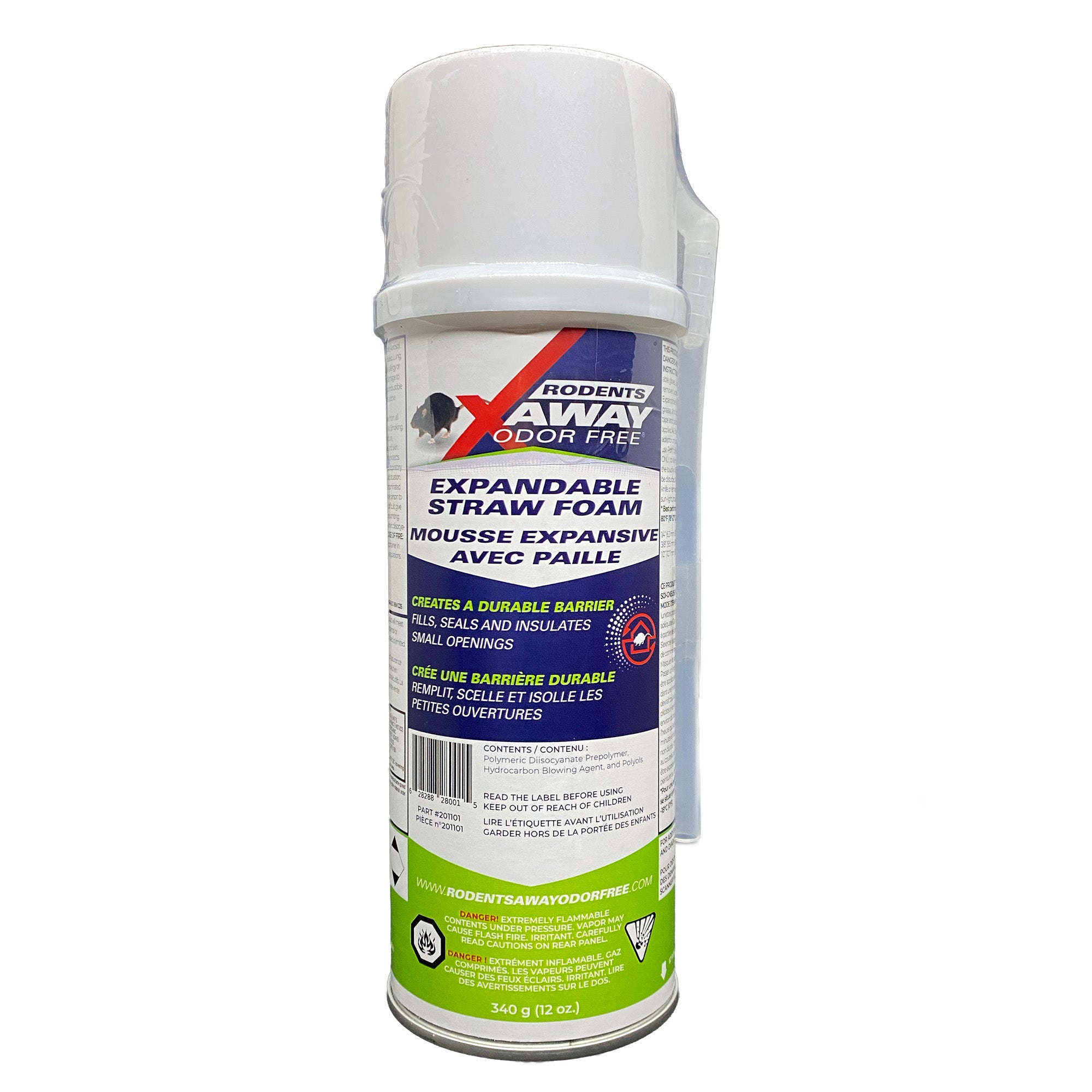Rodents Away Odor Free, Expandable Straw Foam, 340 g (12 oz.)